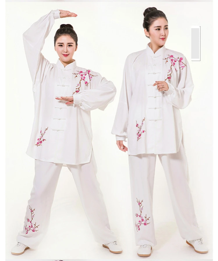 

Embroidered Tai Chi Clothing Female Spring and Summer Style Male Middle-aged and Elderly Martial Arts Clothing
