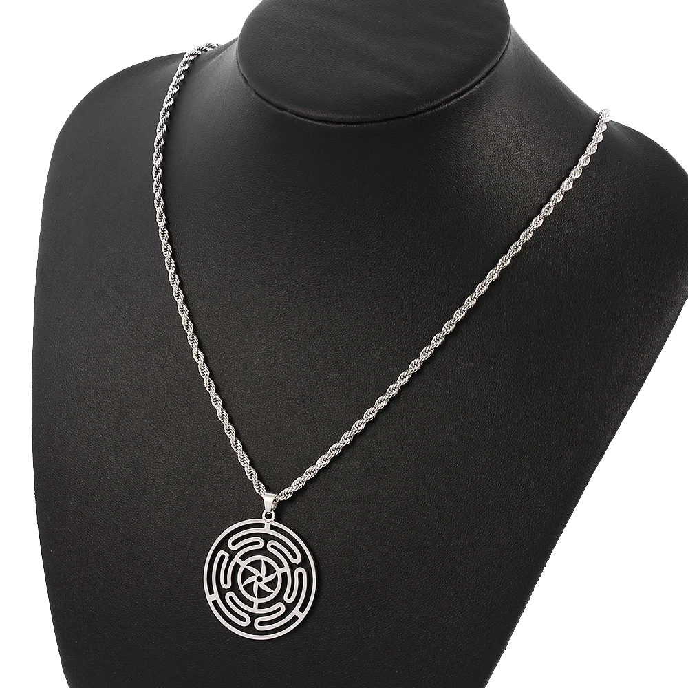 Полые кулоны hekate из нержавеющей стали подвеска на колесиках ожерелье Strophalos Hecate