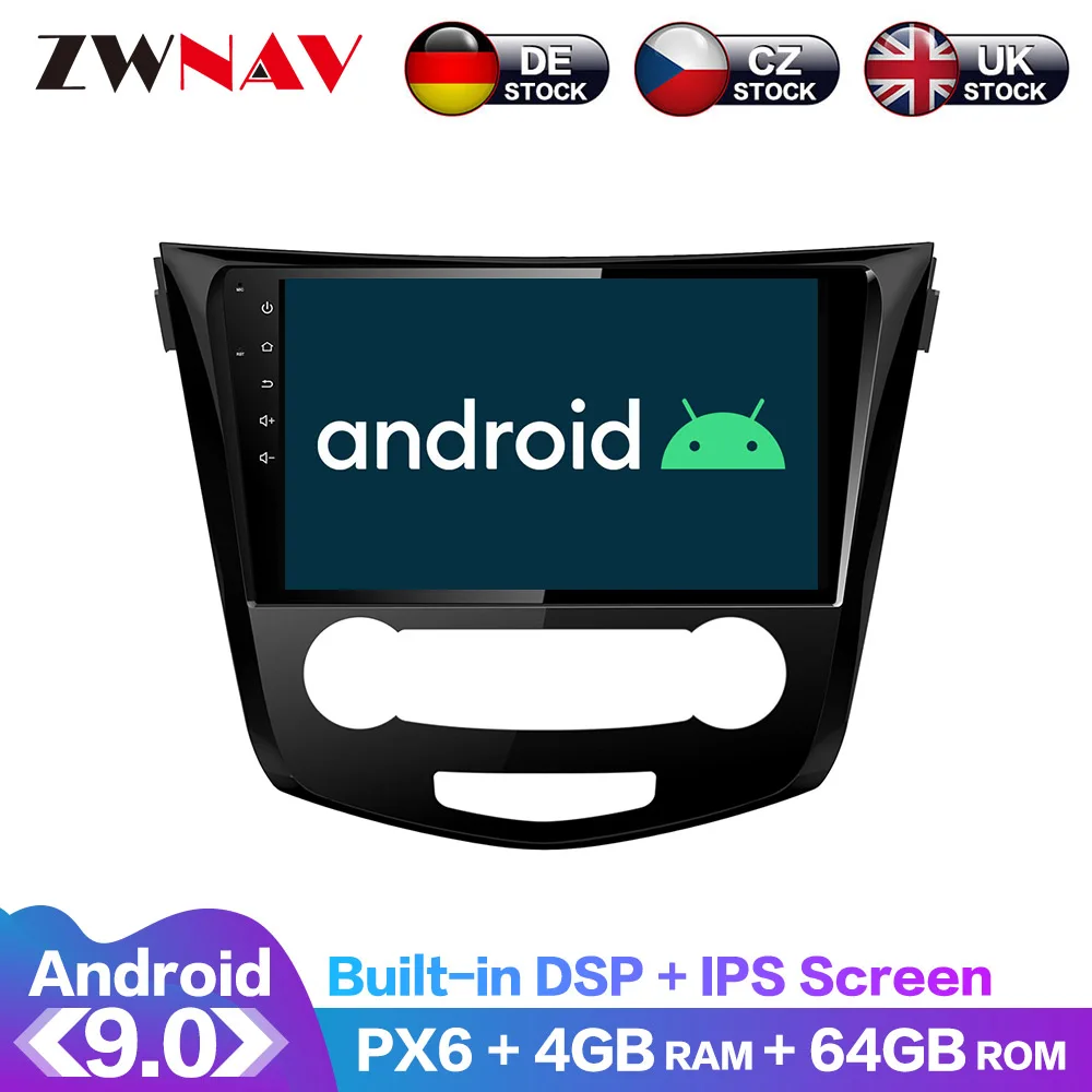 Android 9 IPS экран PX6 DSP для Nissan X TRAIL Qashqai Dualis Rouge 2013 + GPS мультимедийный плеер радио аудио поддержка 360