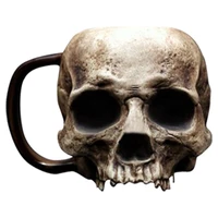 480ml skull head coffee mug water cup halloween home bar club whiskey wine vodka beer wine glass water mugs horror home decor