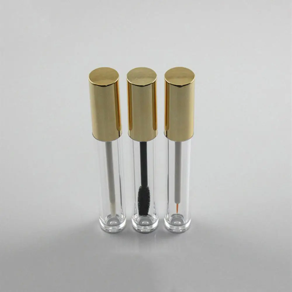 1/5 шт. в партии 6 мл Золото Топ Круглый Блеск для губ пробки тушь трубки карандаш