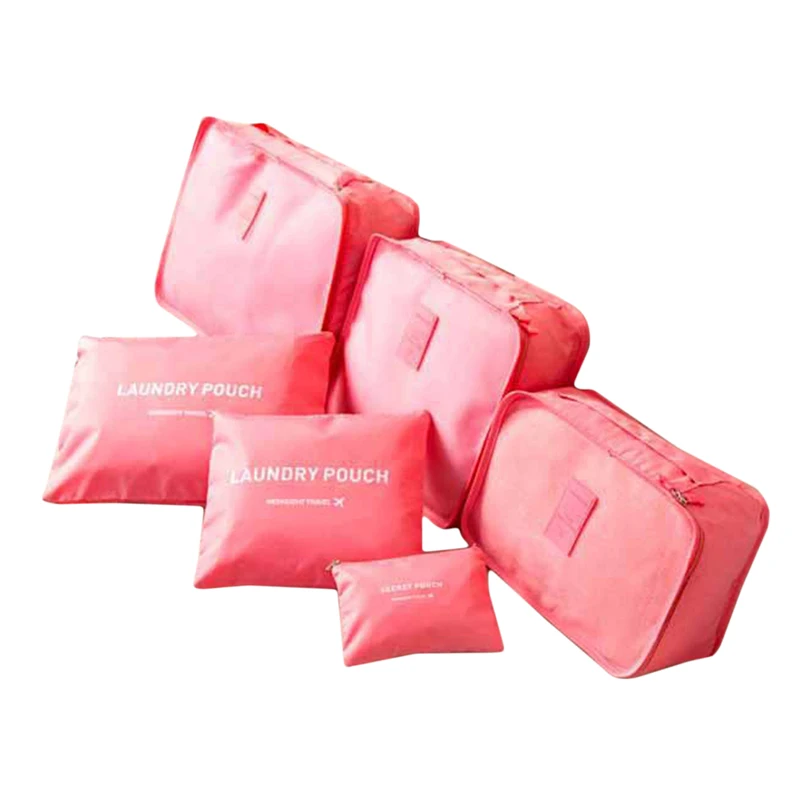 6 водонепроницаемые дорожные сумки Чемоданы Одежда Нижнее белье отделочные для