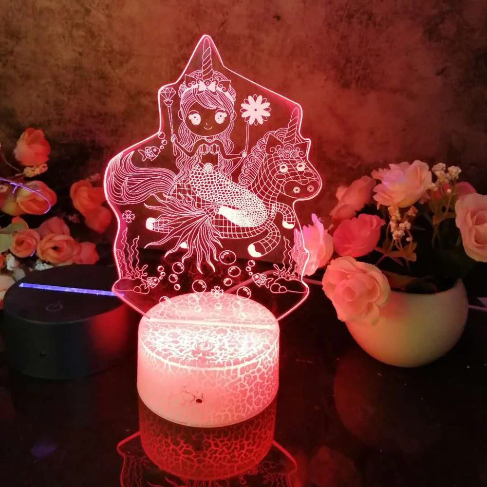 

Led 3D Night Light Loving You Pattern Nightlight for Child Bedroom Decor Desk Lamp 16 Color with remote