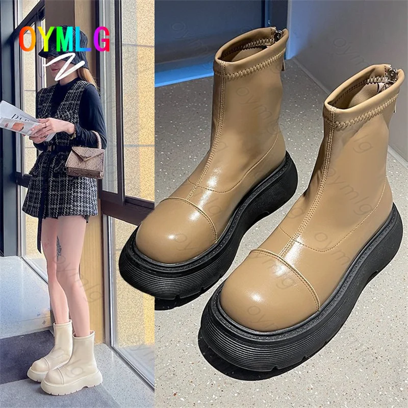 

Women's boots British style Martin boots women's 2021 spring and autumn new handsome short boots are thin tooling boots shoes