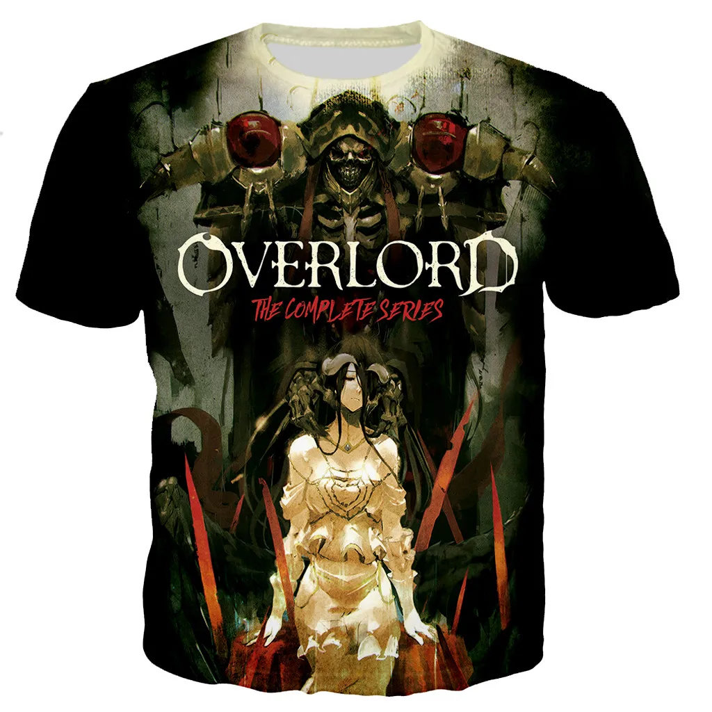 

Новинка 2021, футболки Overlord для мужчин и женщин, 3D футболка Overlord с принтом, модная футболка в стиле Харадзюку, модная уличная одежда оверсайз