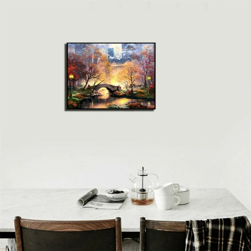 5D алмазная картина полная дрель вышивка крестиком наборы городской парк