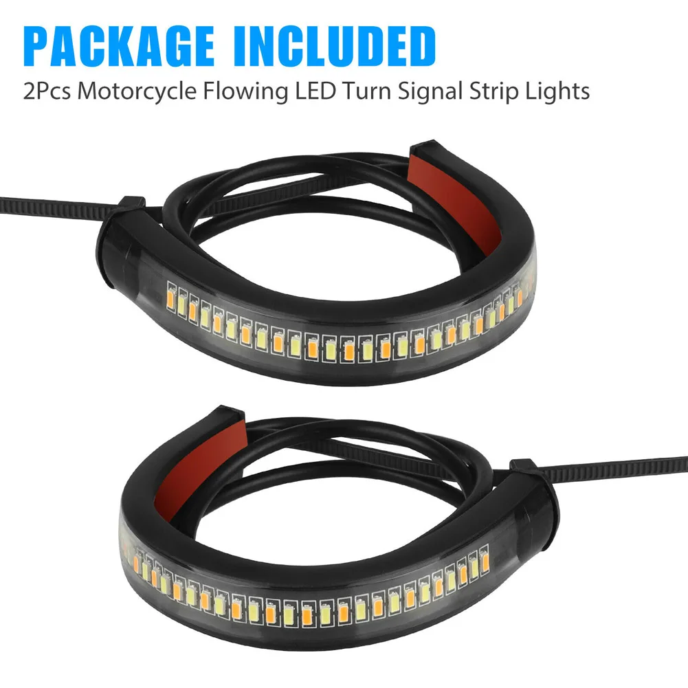 2 шт. Светодиодная лента для указателей поворота мотоциклов |
