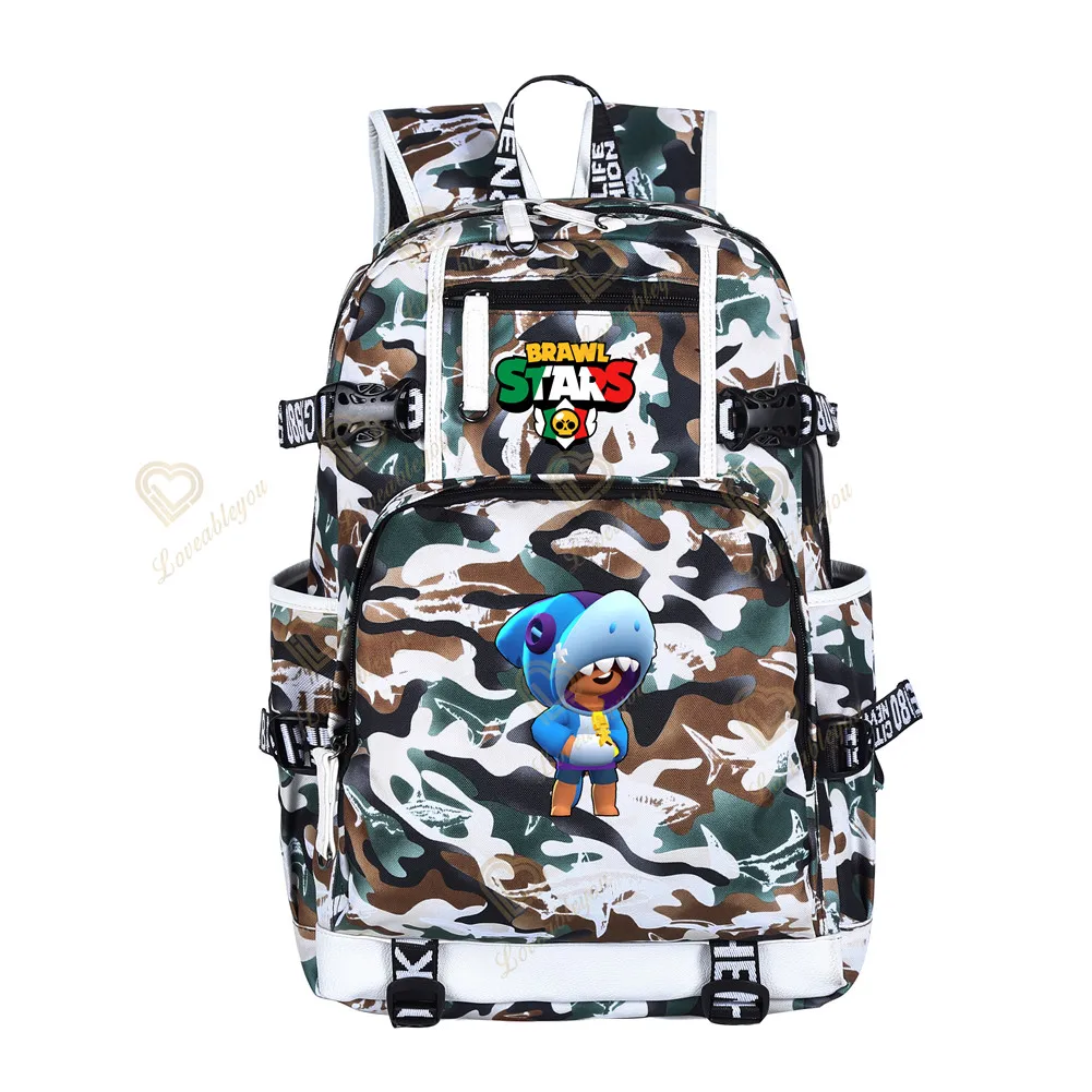 Рюкзак мужской в стиле Харадзюку с рисунком ячменя и звезд сумка для карандашей 3D