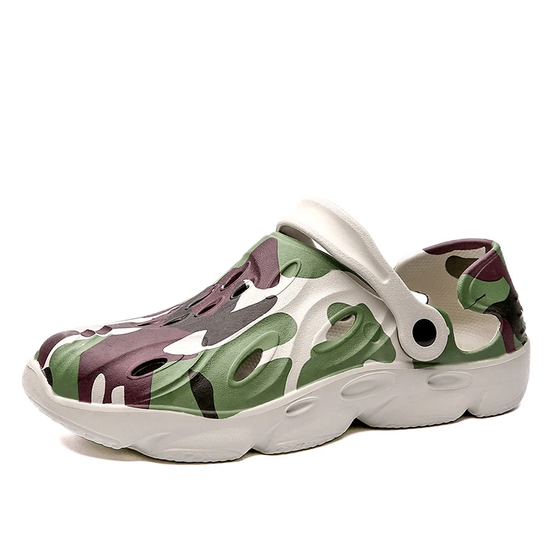 

Summer Men Sandals Camouflage Print Rubber Beach Garden Men's Sandal Shoes Big Size 47 48