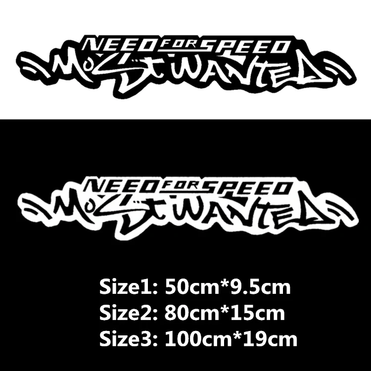 Гоночные наклейки Need For Speed Most Wanted, креативные Декоративные наклейки для дверей, лобового стекла, тюнинга автомобиля D21 (art.: 7af9655f6) - 7af9655f6