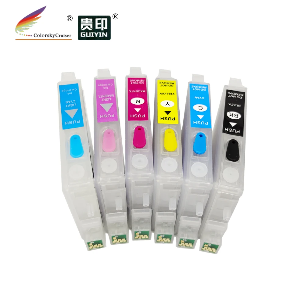 (RCE-IC6CL32) многоразовый Заправляемый чернильный картридж для Epson IC6CL32 ICBK32 PM-930C PM-940C