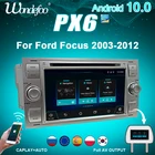 Автомагнитола 2 din андроид PX6 2 DIN Android 10 Магнитола автомобильное радио для Ford Mondeo S-max Focus C-MAX Galaxy Fiesta transit Fusion Connect kuga 2DIN Авто аудио GPS