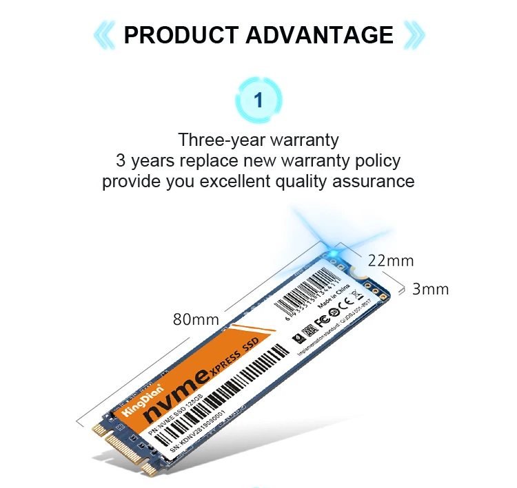 KingDian M.2 ssd PCIe NVME 128 ГБ 256 ГБ 512 Гб Твердотельный накопитель 2280 внутренний жесткий диск hdd для ноутбука MSI Asrock