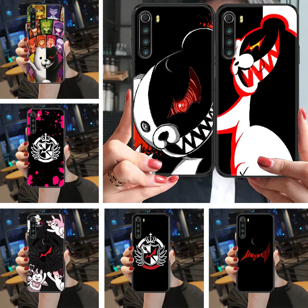 Розовые ботинки для косплея игры Monokuma чехол телефона Xiaomi Redmi Note 7 7A 8 8T 9 9A 9S 10 K30 Pro