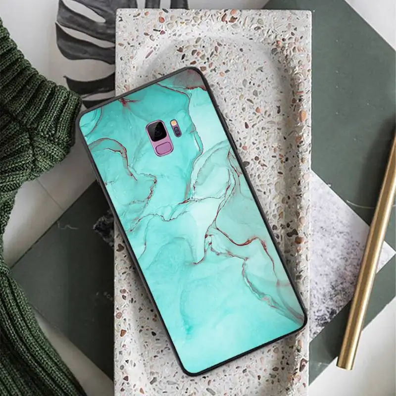 

Blue Marble Pattern Phone Case For Samsung Galaxy A 3 6 7 8 10 21 01 11 31 91 10S 20S 30S 50S PLUS
