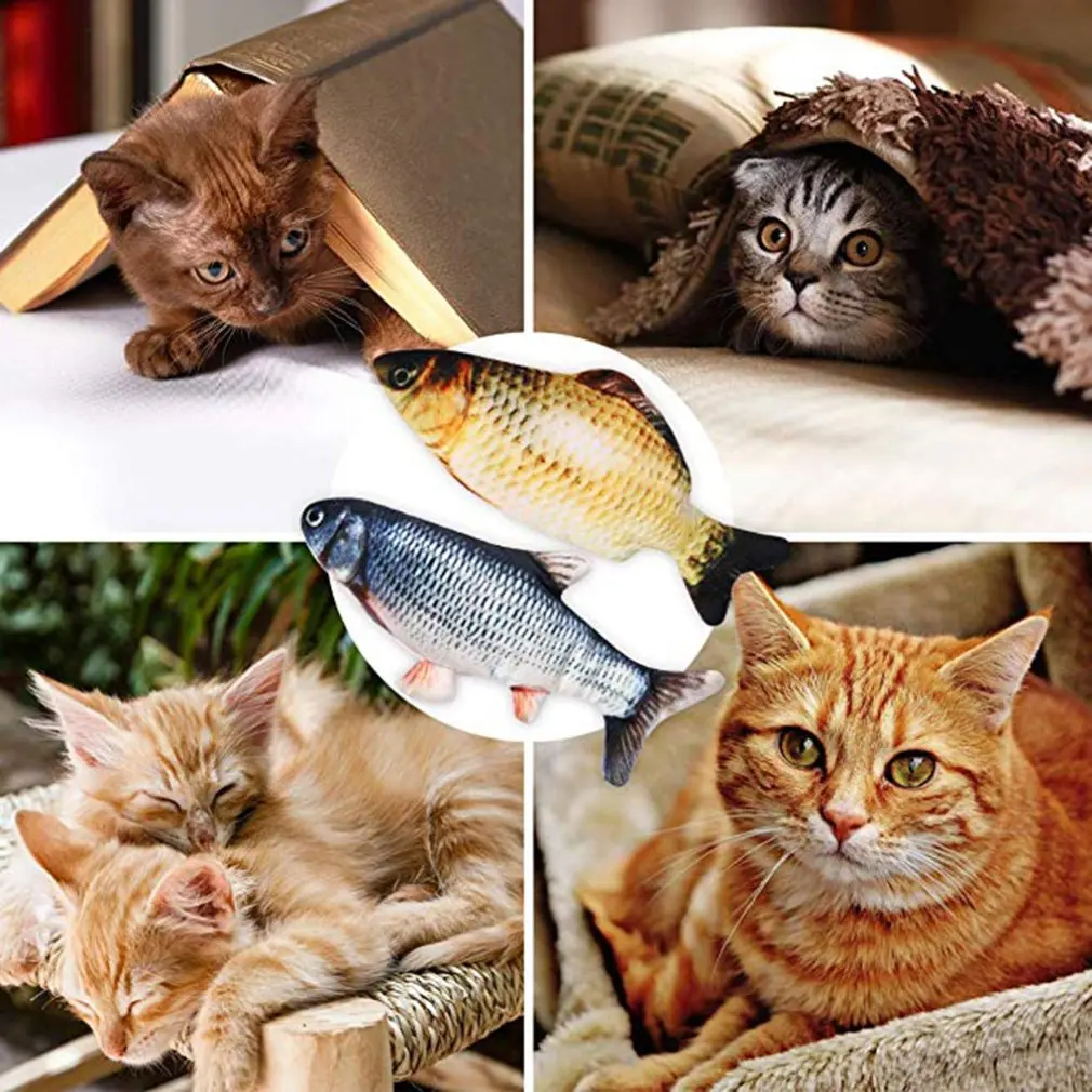 

Electronic Cat Toy 3D Fish Electric Simulation Fish Toys for Cats Pet Playing Toy cat supplies juguetes para gatos pet toys