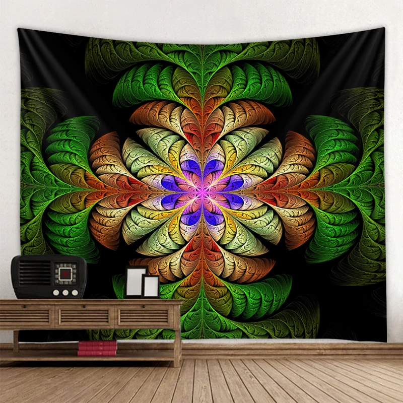 

3D Mandala Decorative Tapestry Hippie Bohemian Wall Tapestry Gypsies Witchcraft Wall Decorative Tapestry