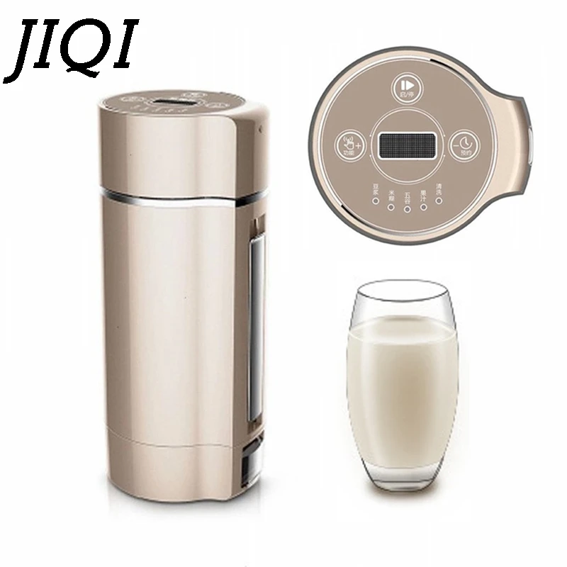 Automático de Soja de Soja-feijão Fabricante de Leite Moedor de Grãos de Aço Liquidificador de Alimentos para Bebê Jiqi Mini Portátil Inoxidável Máquina Juicer