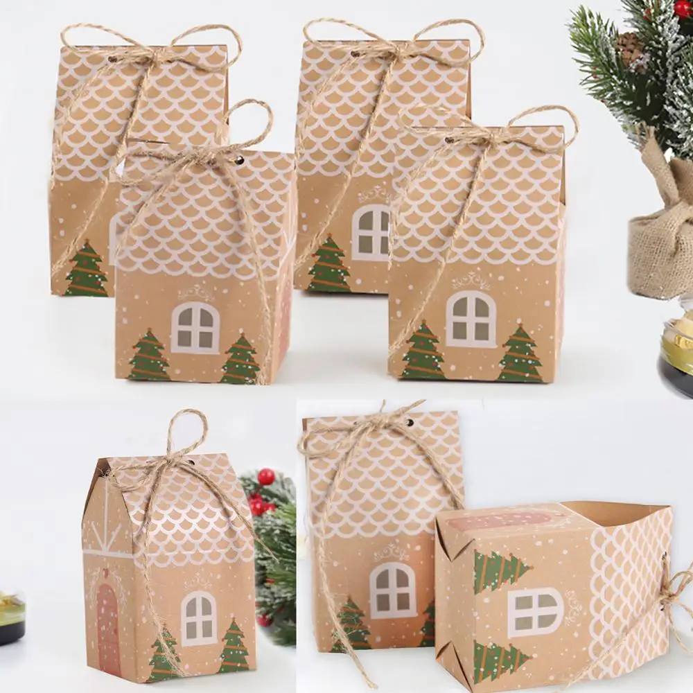 Рождественские подарочные пакеты для конфет рождественские украшения дома
