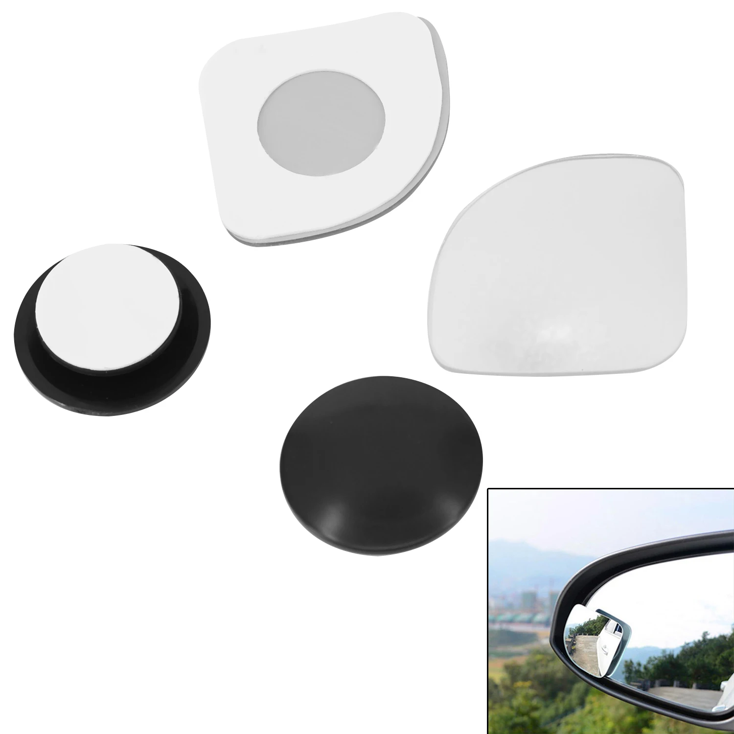 

Weatherproof Car Blind Spot Mirrors Rear View Mirror Blind Spot Rear View Mirror Car Exterior Plastic+Mirror Side Accessories