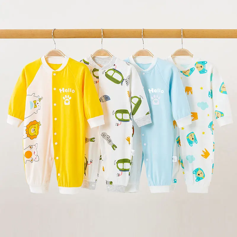 

Autumn Baby Rompers Newborn Baby Clothes For Girls Boys Long Sleeve cotton Jumpsuit Cartoon print Baby Clothing boy Kids Outfits