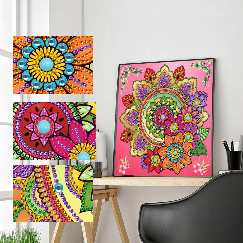 

5D DIY special-shaped diamond painting mandala kit DIY diamond art paint cross stitch handmade gifts for adults and children