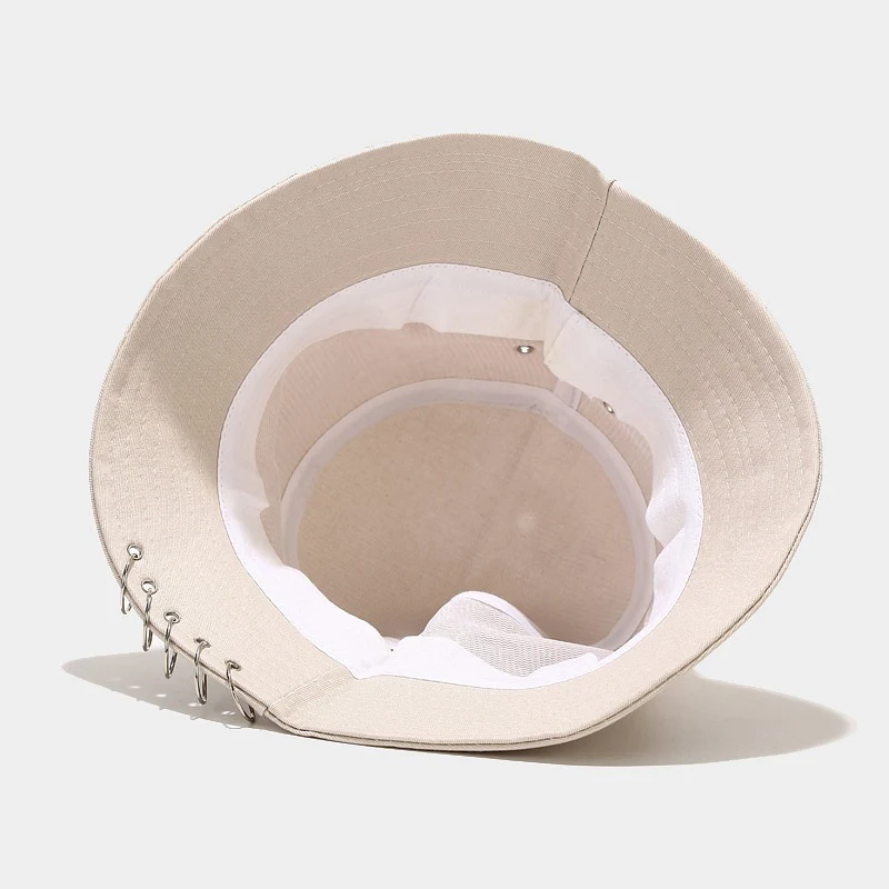 

Spring Hip Hop Bucket Hats For Women Streetwear Foldable Hole Men Sun Hat Summer Black Outdoor Fisherman Unisex Sun Caps PJ127