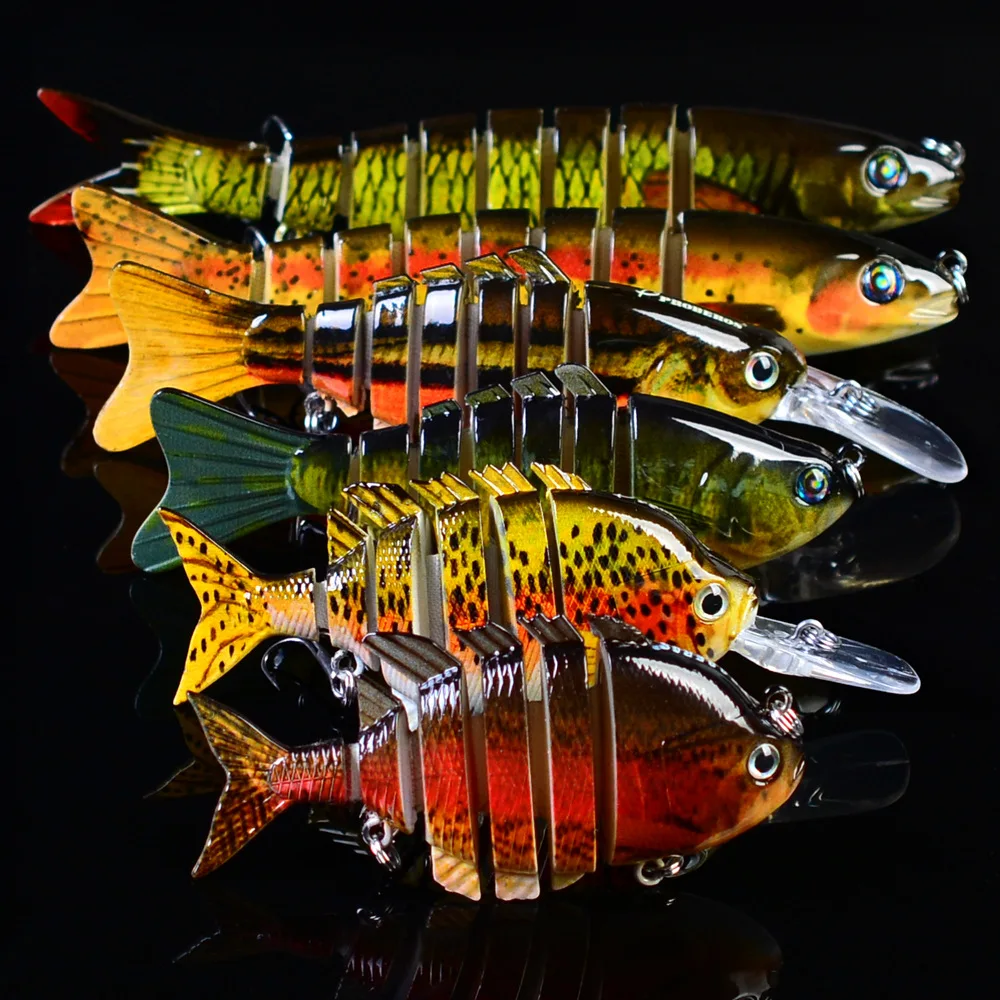 

6 Colors Lures 6-piece Multi-segment Fish Set Multi-section Fish Bionic Fishing Sea Fishing Bait Lure Fishing Gear