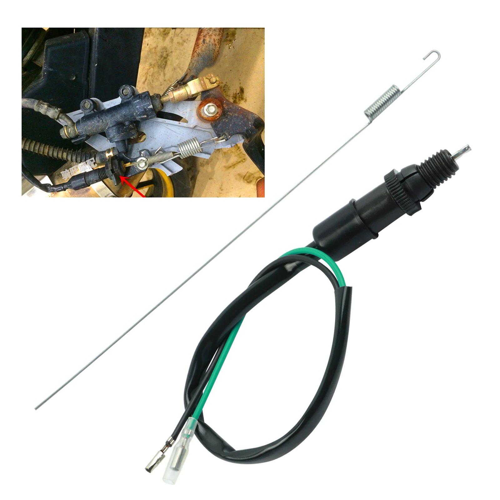 Универсальный стоп сигнал для велосипеда и мотоцикла задний пружинный комплект