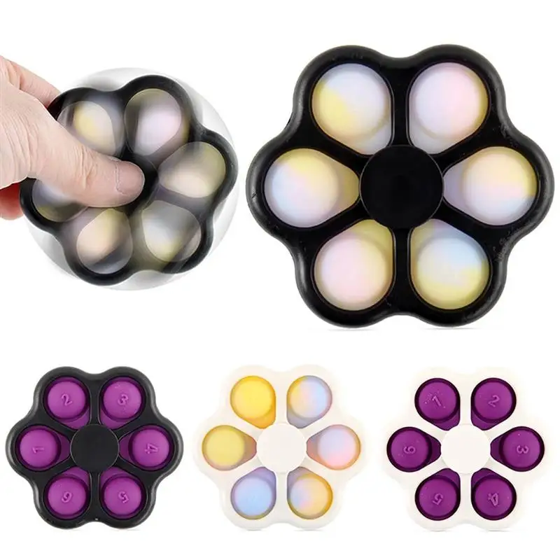 Juguete sensorial de burbujas para ni&ntilde;os y adultos, juguete de silicona para desarrollar el cerebro-0