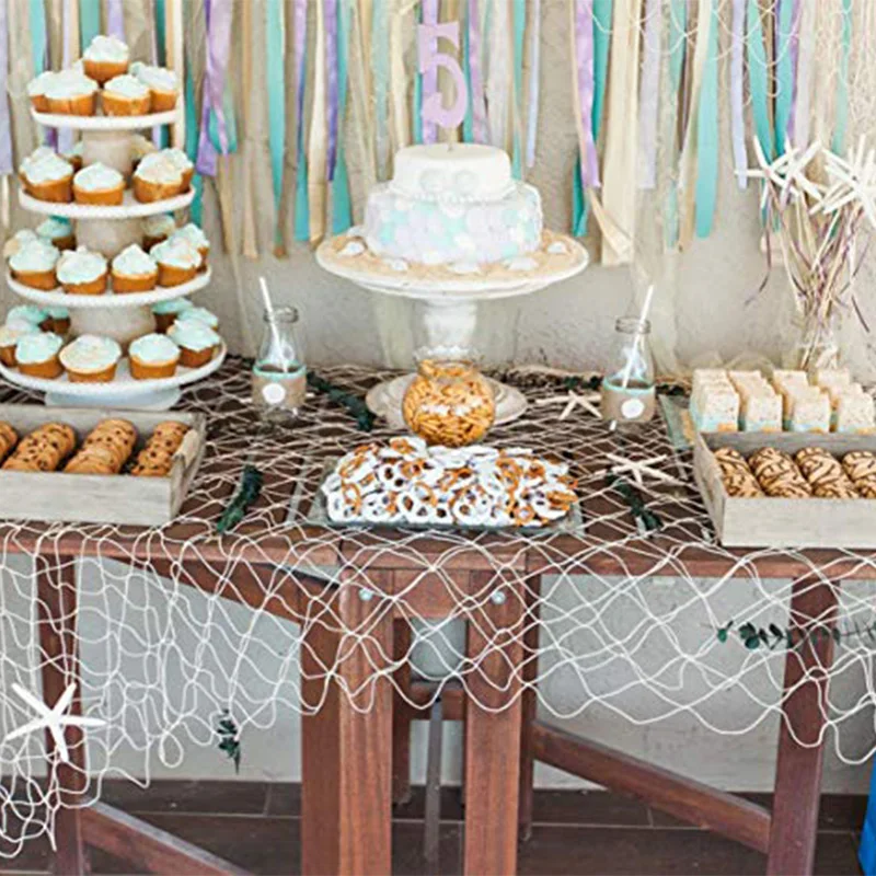 Вечерний пляжный фон для фотосессии с изображением океанского пирата русалки