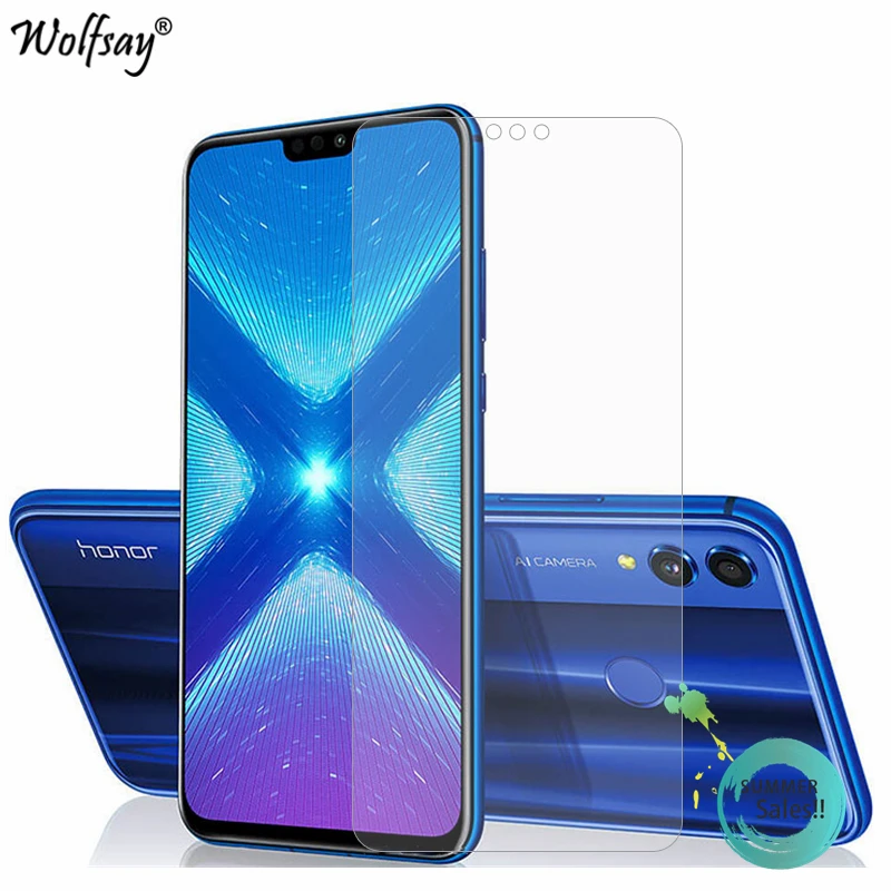 2 шт., Защитное стекло для экрана huawei Honor 8, закаленное стекло для huawei Honor 8X 9X, стекло для телефона Honor 8X 9X, защитная пленка
