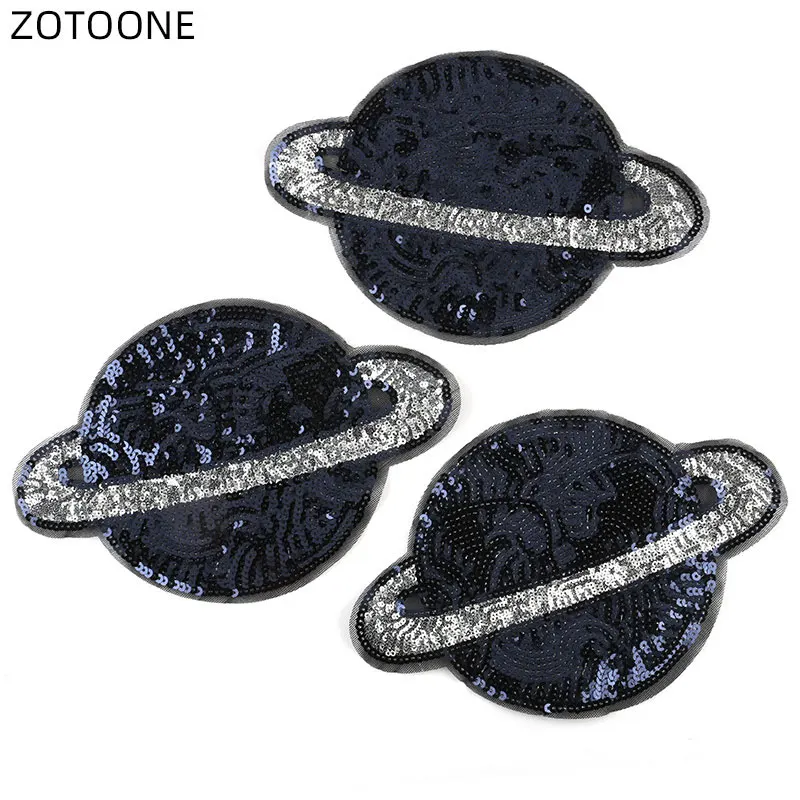 ZOTOONE 1 шт. большой размер Вышивка блесток патч Ткань стикер звезда патчи для