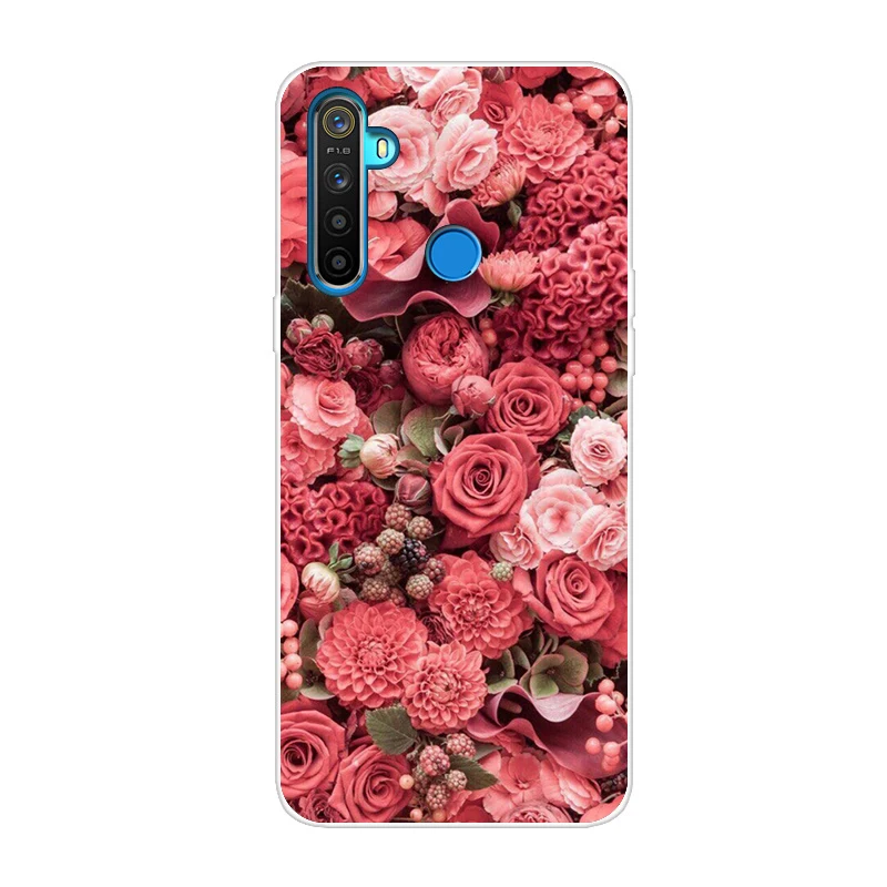 CAMEL Силиконовый чехол для OPPO Realme 5 чехол милый Тигр мягкий ТПУ чехол для OPPO Realme Q задний Чехол Realme 5 Pro чехол для телефона s Capa - Цвет: CAMEL