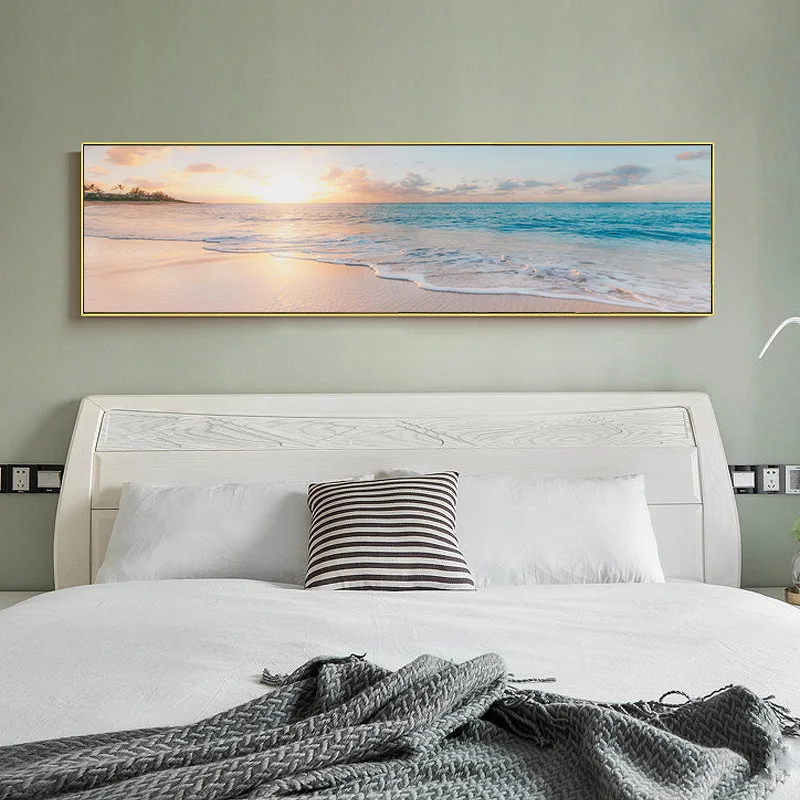 

Sea beach Print Wall Art canvas painting Modern Unframed Posters and Print for Living Room Landscape wall picture