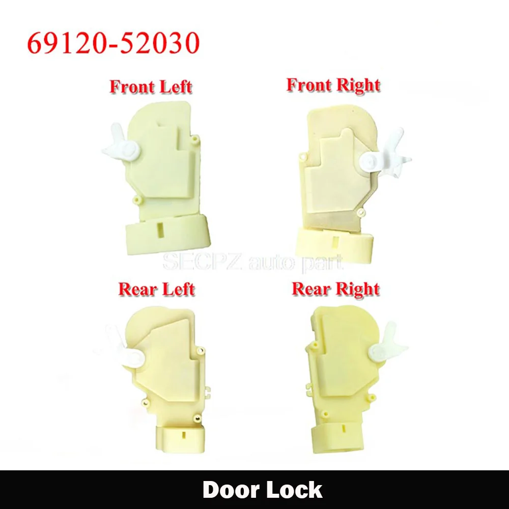 

Door Lock Latch Actuator 69120-52030 69040-48020 FL/RL 69110-52010 69030-48020 FR/RR For Lexus RX300 3.0L 1999-2003