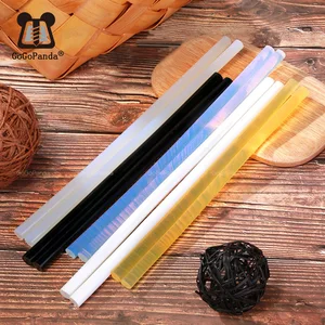 Бесплатная доставка 10 шт. нетоксичные прозрачные 7 мм x190 мм термоплавкие Клеевые стержни для самостоятельной сборки белый черный желтый высокая термостойкость