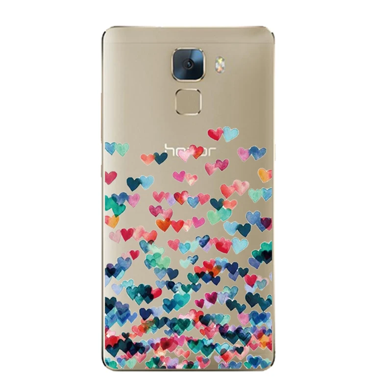 Чехол для телефона huawei Honor 7 Защитный Мягкий чехол из ТПУ Honor7 задняя крышка