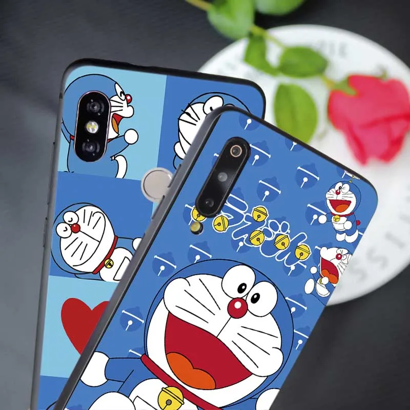 Cute cartoon Doraemon Soft Silicone Phone Case for xiaomi mi 10 pro 9 9t se 8 pocophone f1 mix 3 |