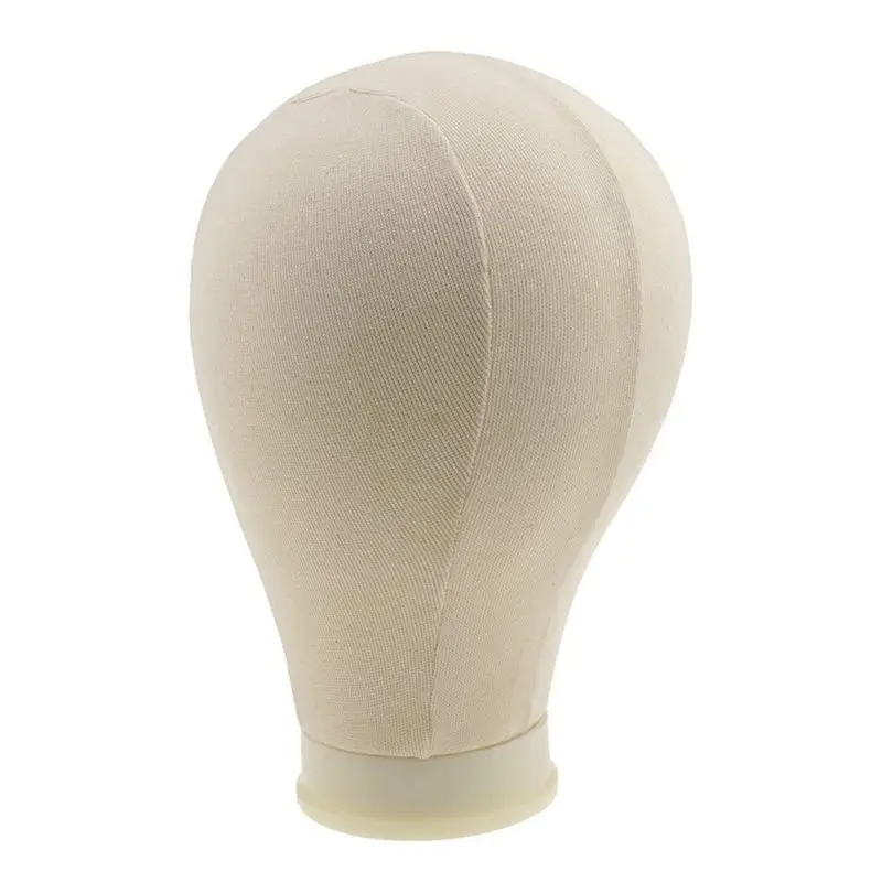 

Mannequin Canvas Cork Block Head Wig Toupee Display Style Dry Dye Model with Mount Hole - Beige,32cm