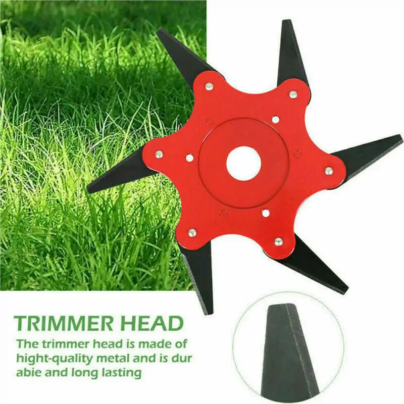 Универсальные 6 стальных лезвий бритвы травы Щетка Очиститель триммер головка