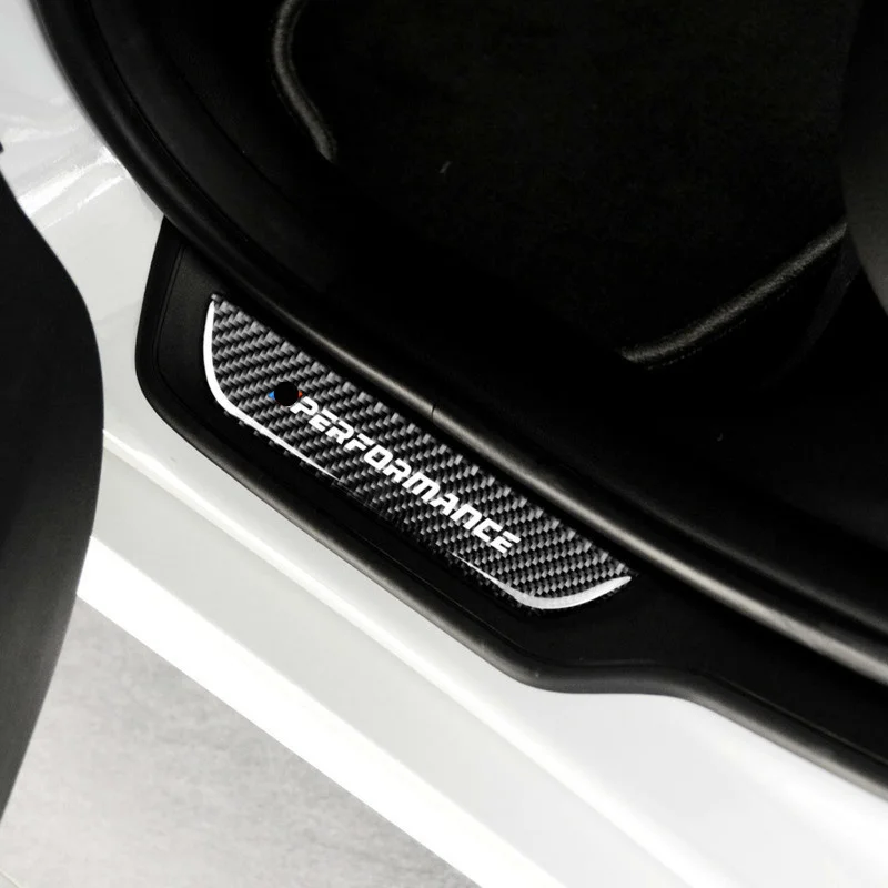 

Fit For BMW 3 Series F30 (2003-2018) Real Carbon Fiber Threshold Strip Short-axis Central Pedal Threshold Trim