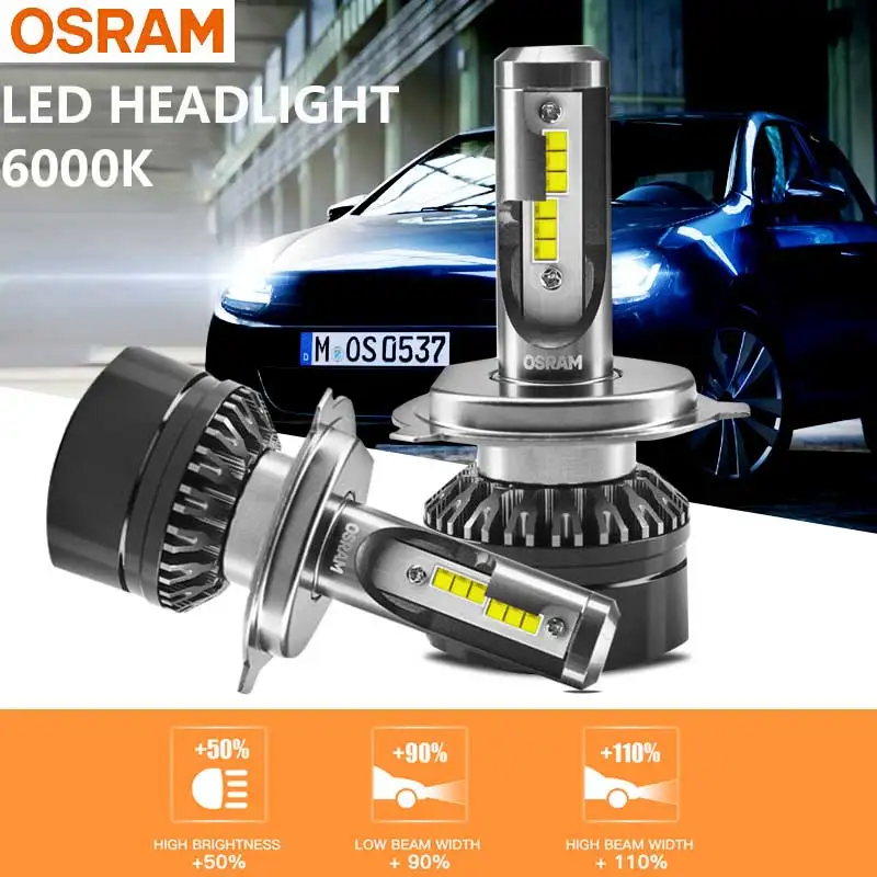 Светодиодный противотуманный светильник OSRAM H4 6000K12V холодный более яркий 9003 HB2