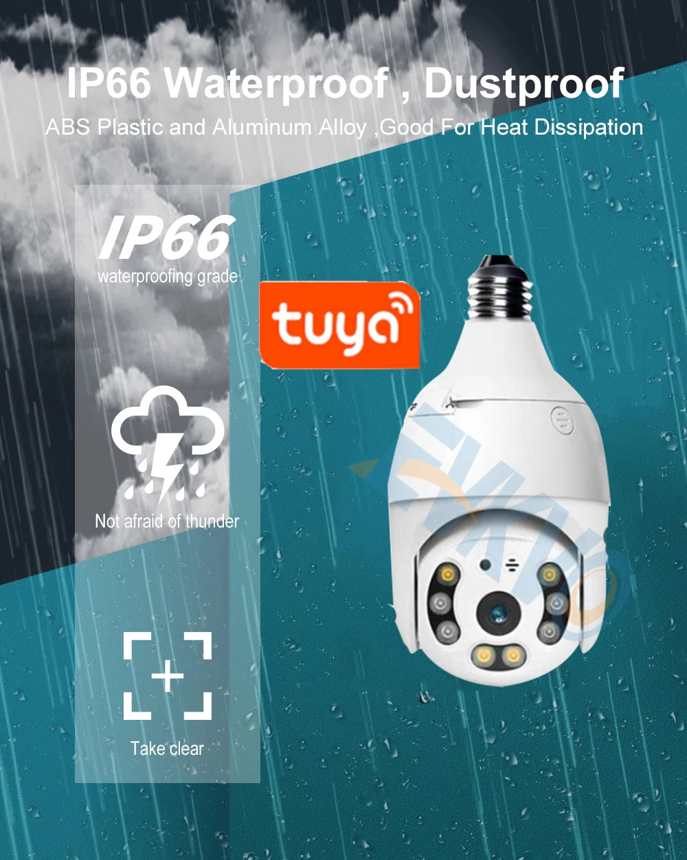 e27 3mp tuya samrt auto tracking wifi camera 1080p ip security home ptz speed dome cctv ir night vision outdoor wifi camera free global shipping