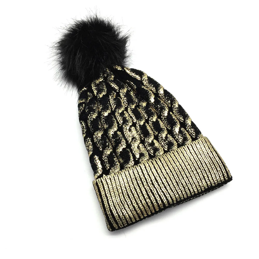 Вязаная шапка пейсли для женщин и девушек Черная | Аксессуары одежды