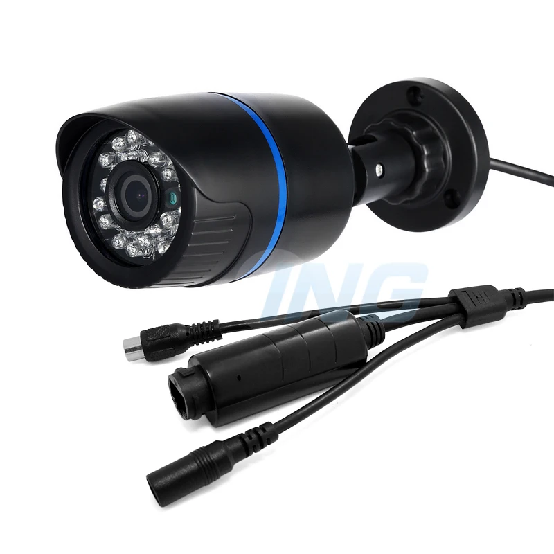 С аудиовходом POE 3MP H.265 Bullet IP камера 24LED IR 1296 P/1080 P Водонепроницаемая наружная камера безопасности наблюдение ONVIF видео CCTV Cam