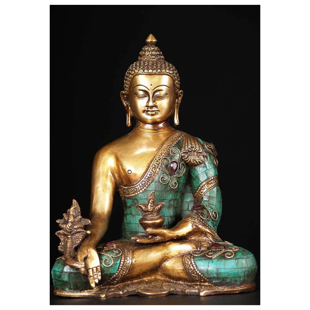 

5D DIY алмазная живопись, полный квадрат/круглая статуя Будды, Набор для вышивки крестиком, мозаика стразы, алмазная вышивка DFL106