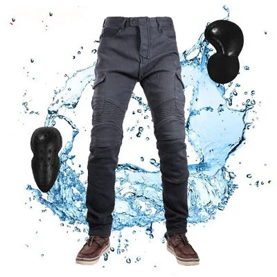 Новые серые/черные/камуфляжные водонепроницаемые брюки мотоциклетные джинсы