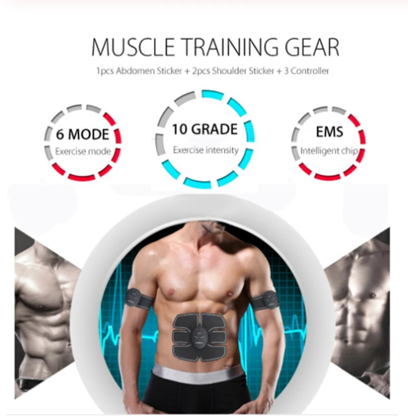 EMS беспроводной стимулятор мышц живота тренажер Смарт фитнес тренировка