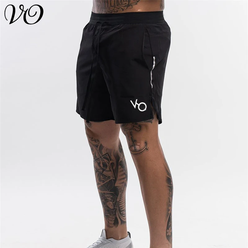 

Summer new fashion men's shorts printed quick-drying sports pants streetwear beach casual pants jogger reflective shorts